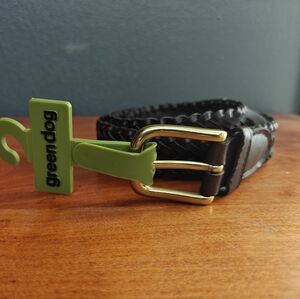 NWT Greendog Brown Braided Belt